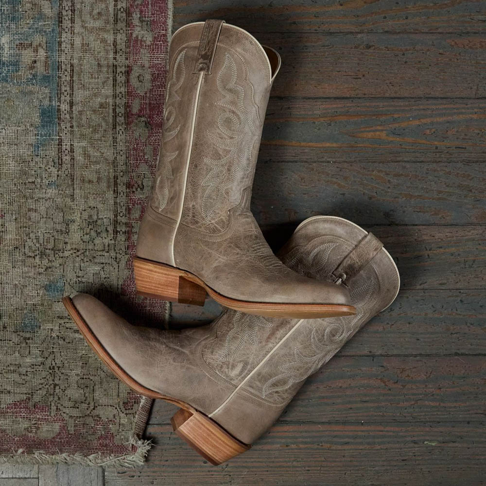 Featuring the Marco 12” Western boot in Grey.